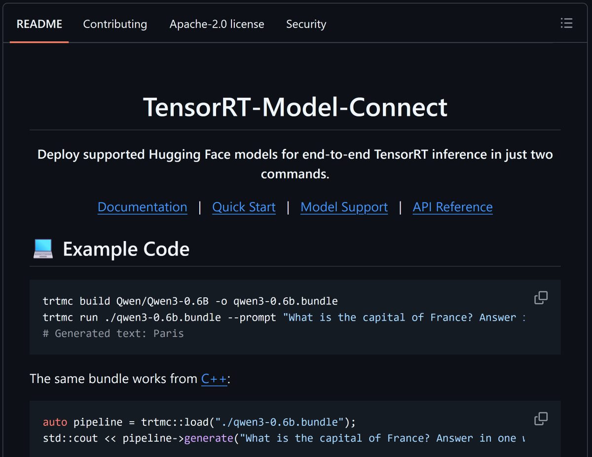 NVIDIA выпустила TensorRT Model Connect: две команды до ускоренного запуска