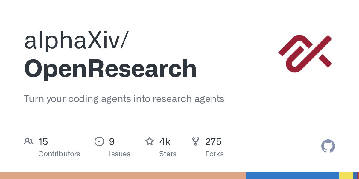AlphaXiv выложила OpenResearch — надстройку для исследований поверх Claude Code