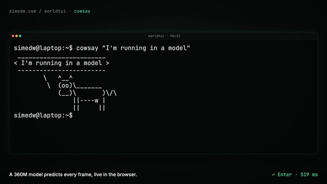 Разработчик научил модель изображать bash, vim и tmux без настоящего терминала