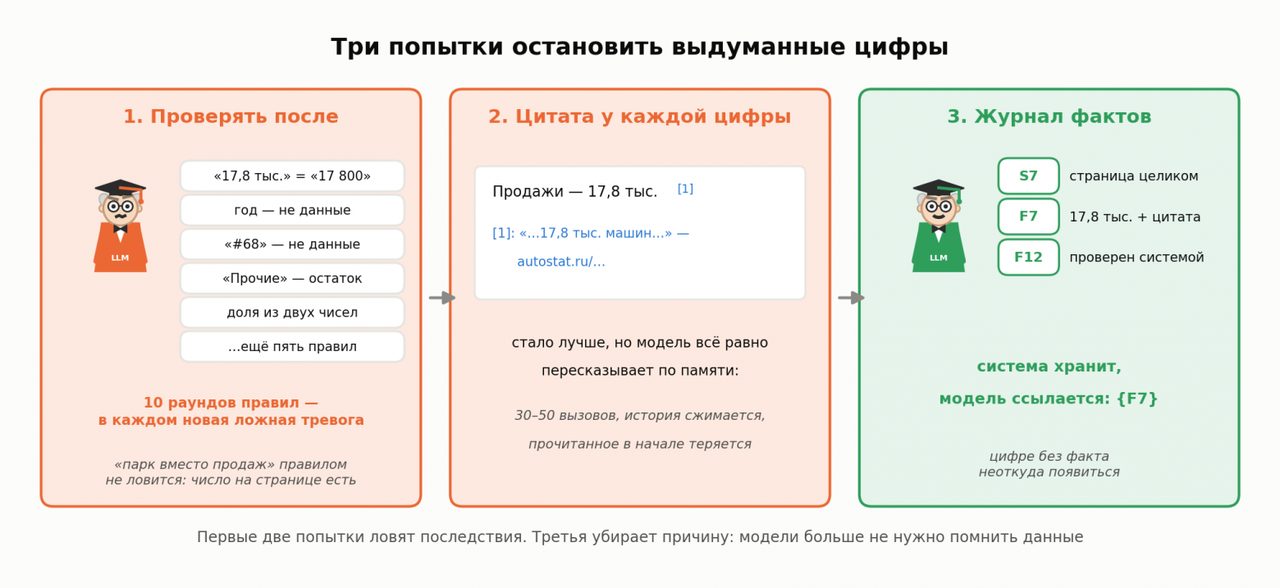Разработчик заставил ИИ-агента оставлять в отчёте пустоту вместо выдуманной цифры